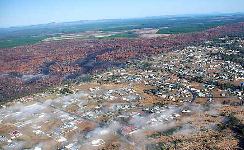 Cooloola Cove from the air. Cooloola Cove from the air.